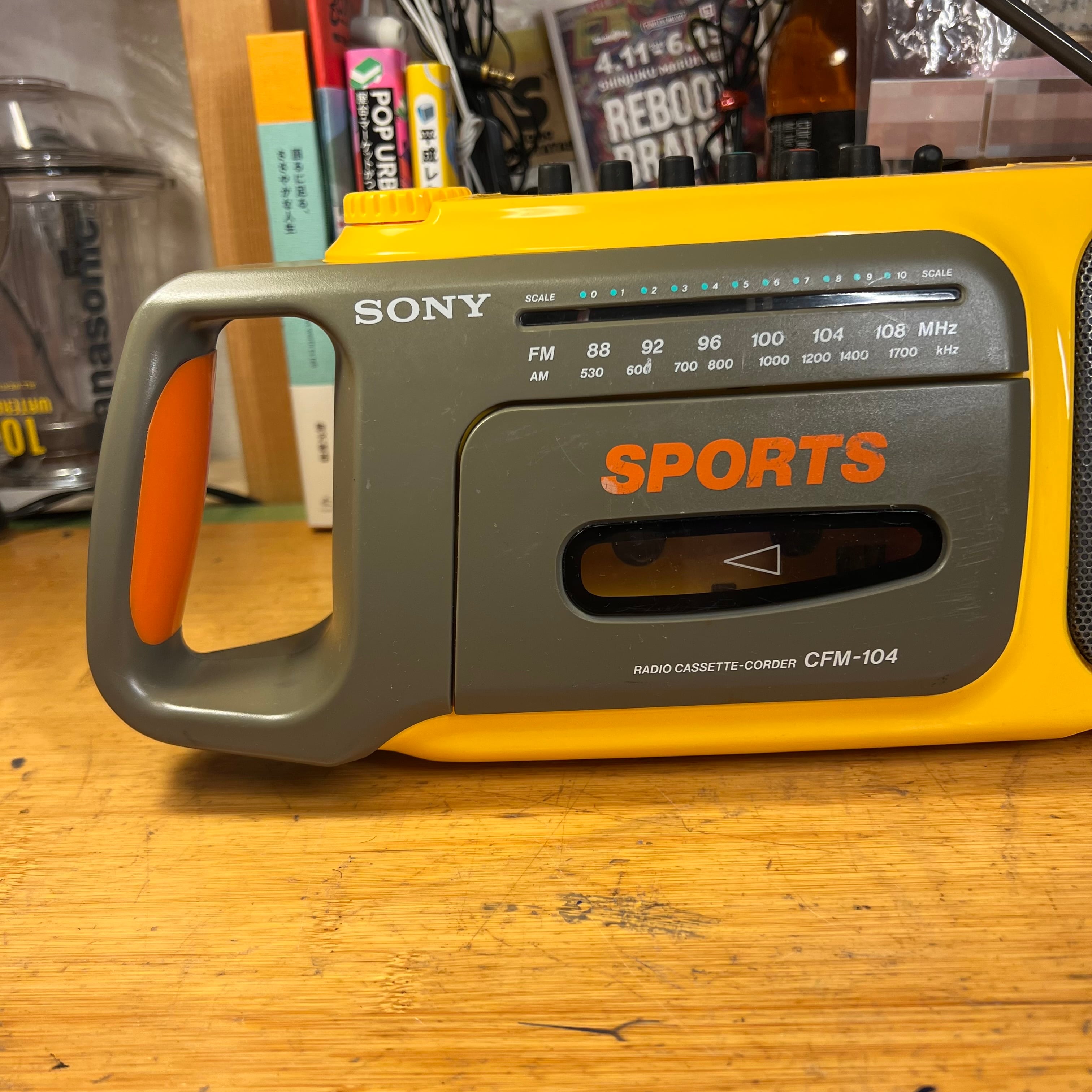 メンテ済可動品]sony sports ソニースポーツラジカセCFM-104 | stability