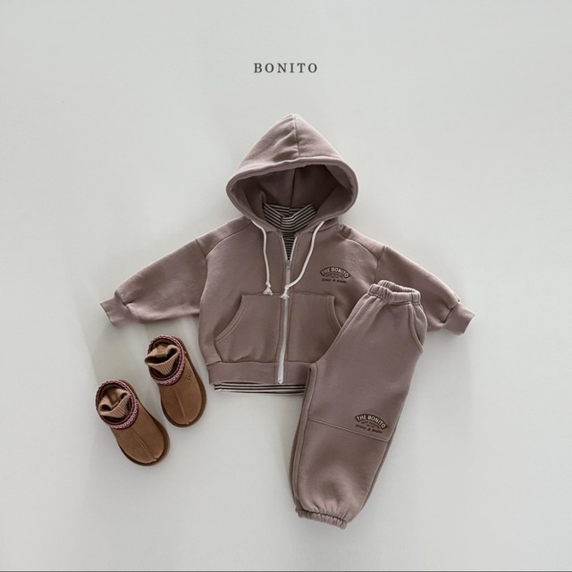 《予約》BONITO ¨ front-slit hooded zip-up