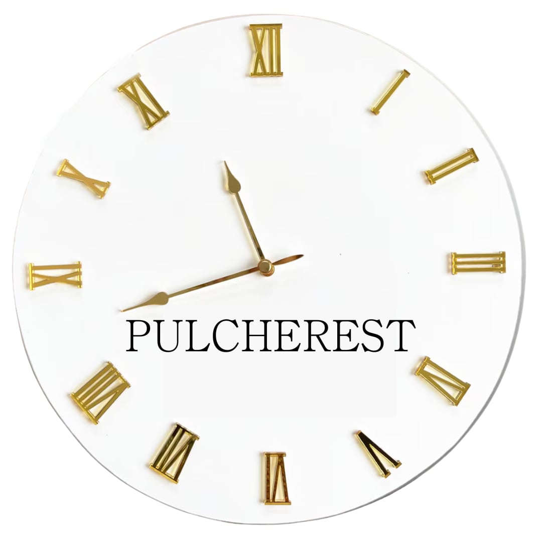 ハンドメイド時計用】アクリル文字盤数字：ローマ数字