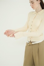 CLANE COMPACT RIB KNIT SHIRTS 3色展開
