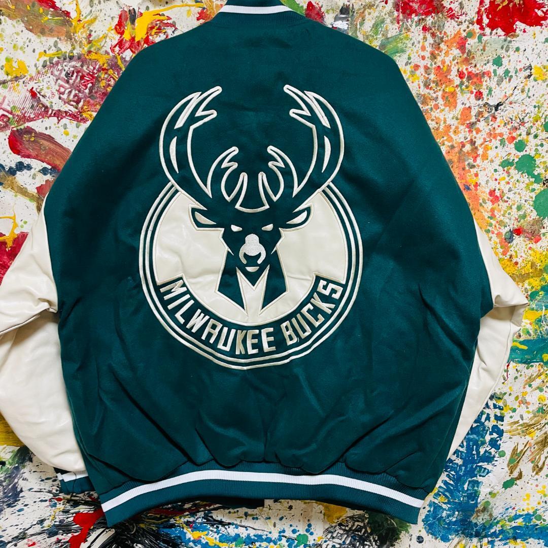 レア】シカゴブルズ NBAスタジャン 刺繍ロゴ XXLサイズ レア】シカゴブルズ NBAスタジャン 刺繍ロゴ XXLサイズ