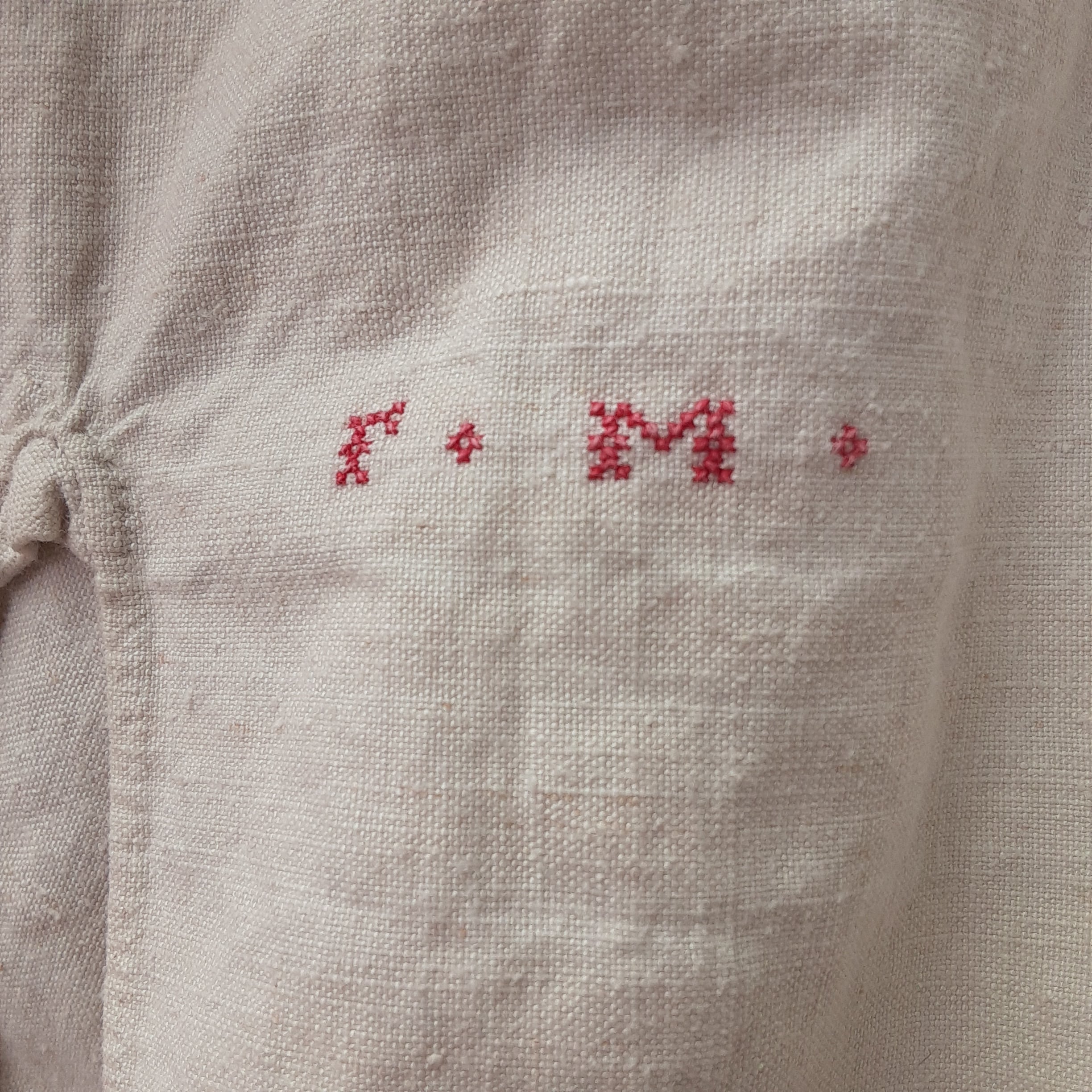 1900~1920s French Vintage Linen Shirt 1900~1920年代　フレンチヴィンテージ　リネンシャツ　グランパシャツ