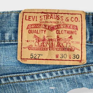 【LEVI'S】527 デニム ジーパン ジーンズ  ブーツカット フレア ベルボトム W30 L30 リーバイス US古着