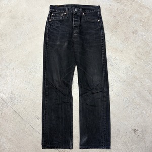 1990s LEVI'S 501 DENIM PANT BLACK AFTER DYED USA