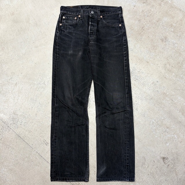 1990s LEVI'S 501 DENIM PANT BLACK AFTER DYED USA