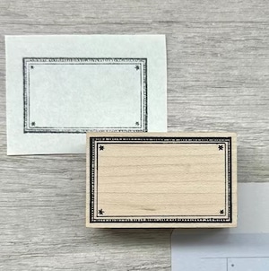 新作☆MO959|Molinta 【复古框A】はんこ / 木製スタンプ 新作☆MO959|Molinta 【复古框A】はんこ / 木製スタンプ