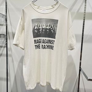 00s RAGE AGAINST THE MACHINE T-Shirt 90年代 レイジアゲインストザマシーン レイジ バンドTシャツ バンT 白 XL