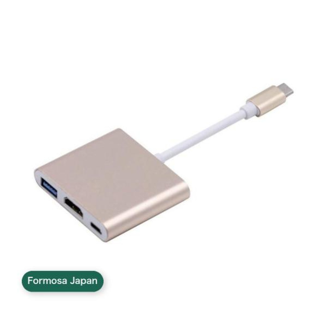 Formosa Japan USB-C Digital AV Multiportアダプター HDMI USB 3.0 ゴールド