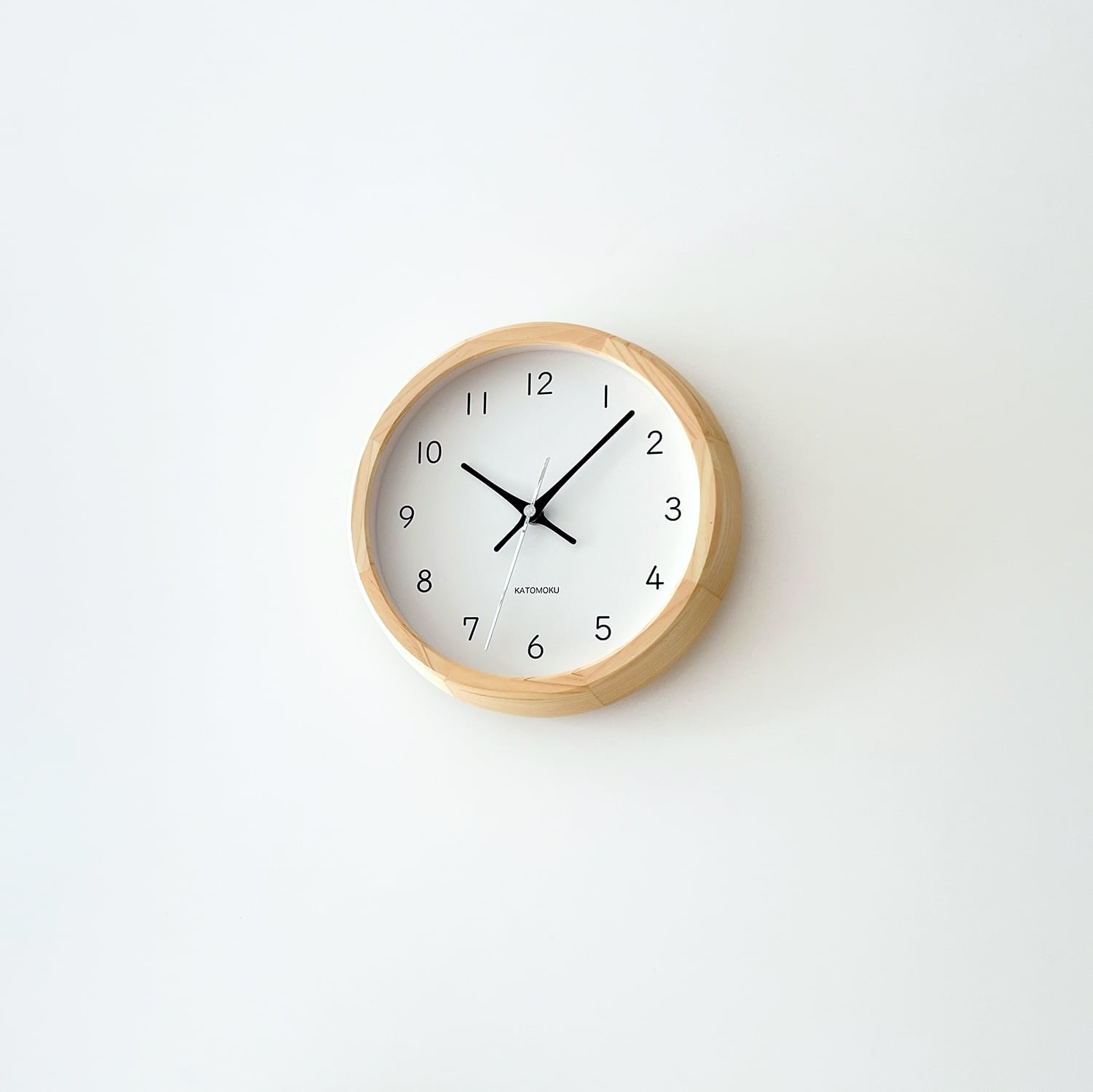 KATOMOKU muku clock 13 ヒノキ km-130HI 掛け時計 | 加藤木工株式会社