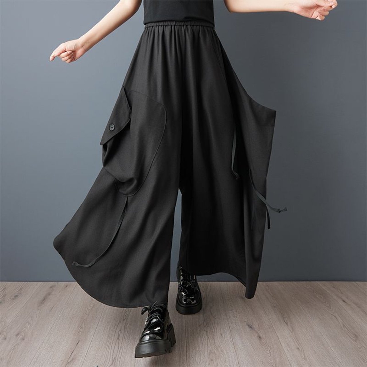 アシンメトリー デザイン パンツ 00342