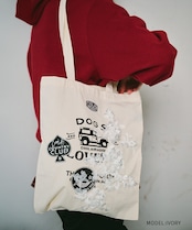 【直営限定ITEM】TYPE-A COOLA レース×パッチトートバッグ (IVORY) CQ-49512H