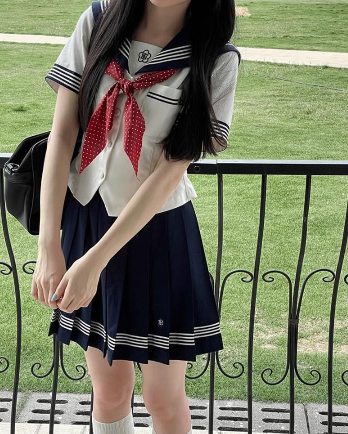 ゆめかわ♡ドット柄ネクタイセーラー服セット seifuku24 | PAY ID