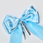 ギフトリボン Little Magic   Deep Blue/Silver Foil