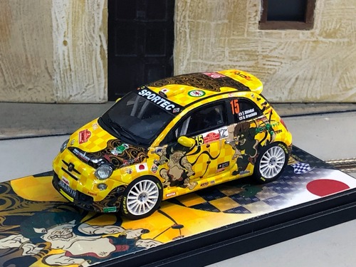 ABARTH 500 R3T mCrt ローマラリー2016 参戦車両 (1/43) 【model43】