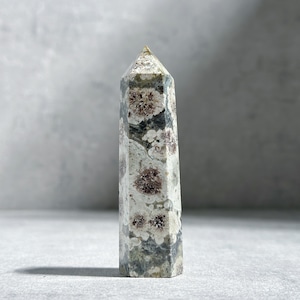 グリーンフラワージャスパー タワー22◇ Green Flower Jasper ◇天然石・鉱物・パワーストーン