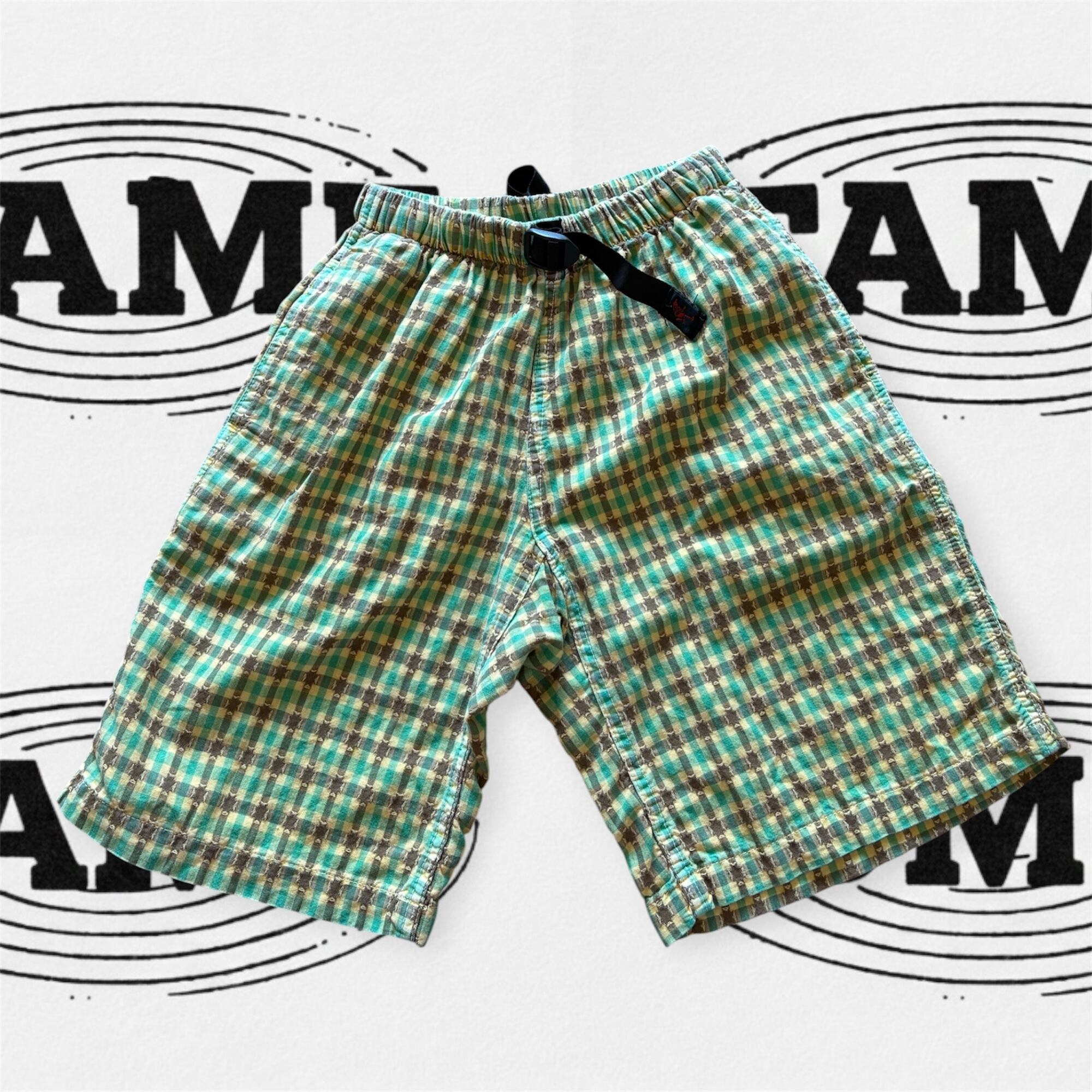 90s USA製 GRAMICCI グラミチ ショーツ シアサッカー チェック 90's MADE IN USA / Gramicci Seersucker Cross Check Shorts | tamestore