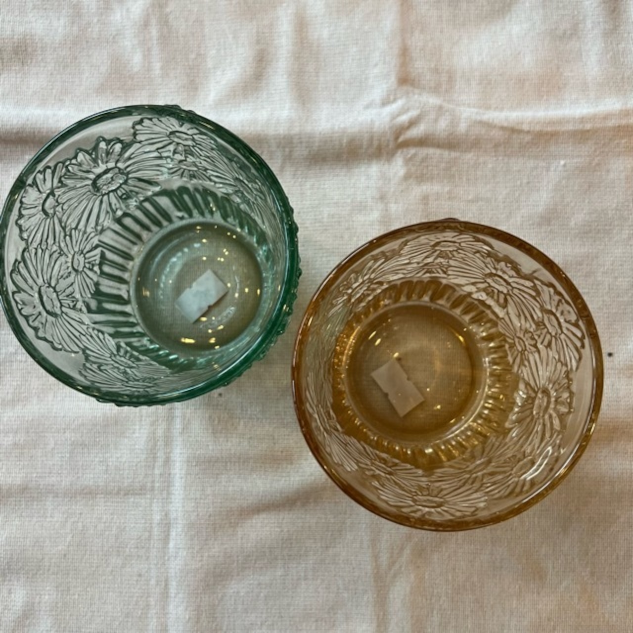 FLOWER EMBOSSED TUMBLER 2Color　 フラワーデザイン タンブラー　グラス　ガラス　タンブラー　コップ　花　フラワー　エンボス　glass　tumbler　emboss