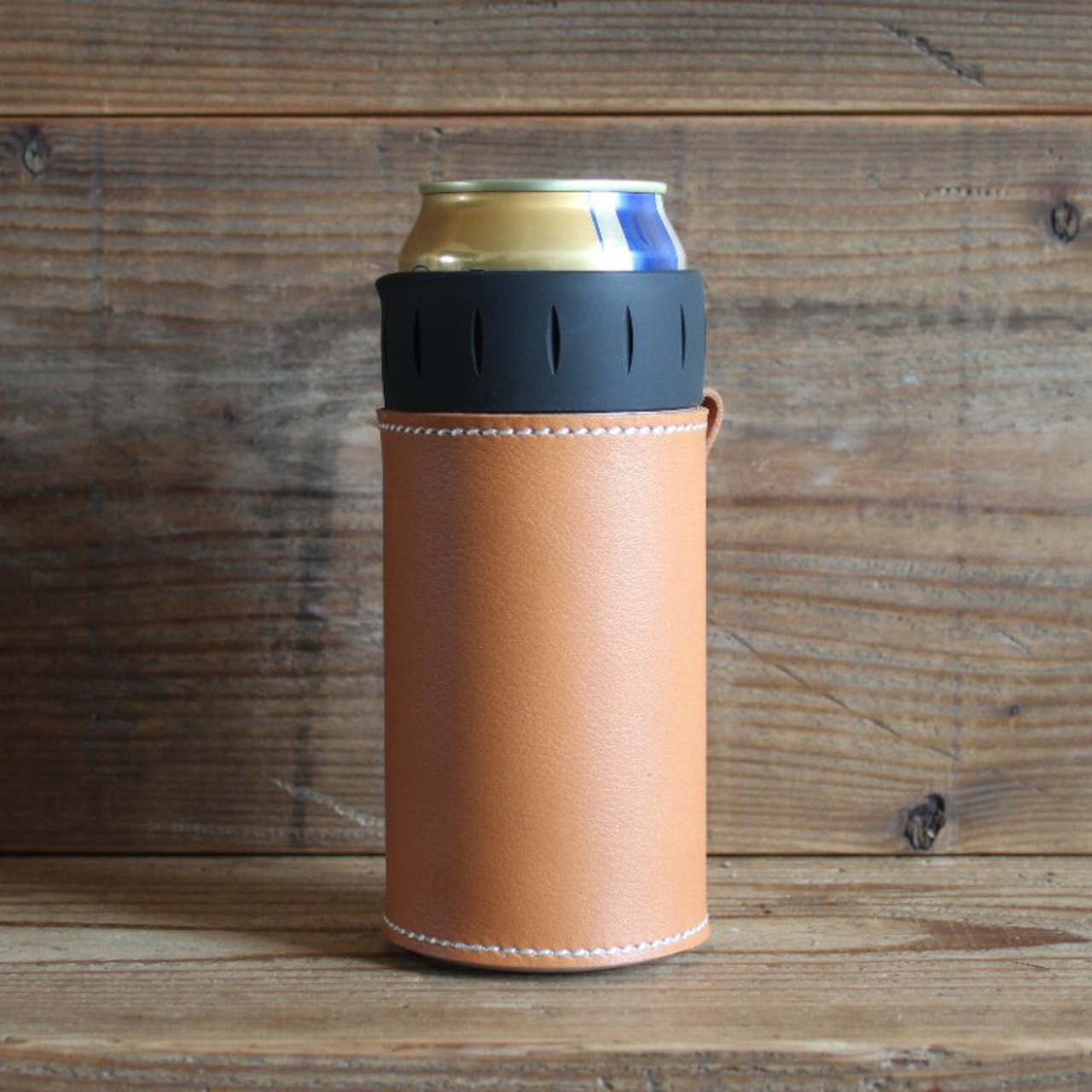 What will be will be サーモス THERMOS 保冷缶 ホルダー レザー カバー 500ml