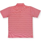 美品◆SRIXON スリクソン ボーダー ボタンダウン BD 半袖 ドライ ポロシャツ Mサイズ/赤×白/メンズ/スポーツ/ゴルフ