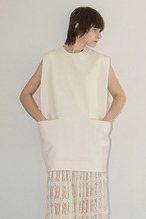 CLANE クラネ　SLEEVELESS LONG COCOON TOPS