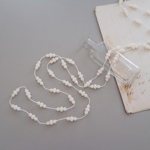 long necklace silk 白珊瑚