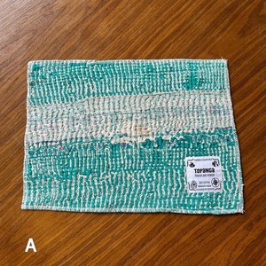 TOPANGA Kitchen India Vintage Lalli Quilt Tea Mat 19Type 30×20cm 　インドヴィンテージラリーキルト　ティーマット 20種　【メール便可】
