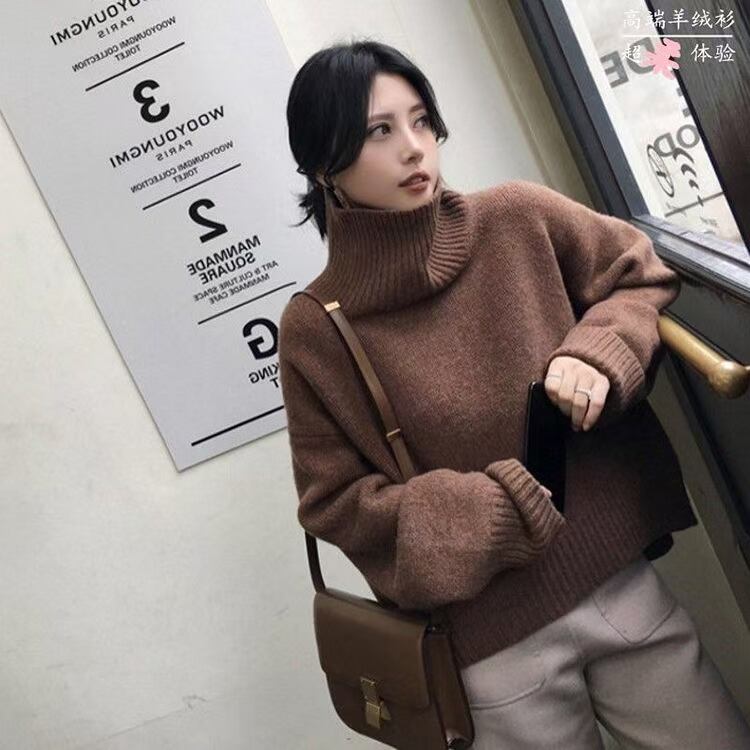 タートルネック　オーバーニット　AJ11009-9657