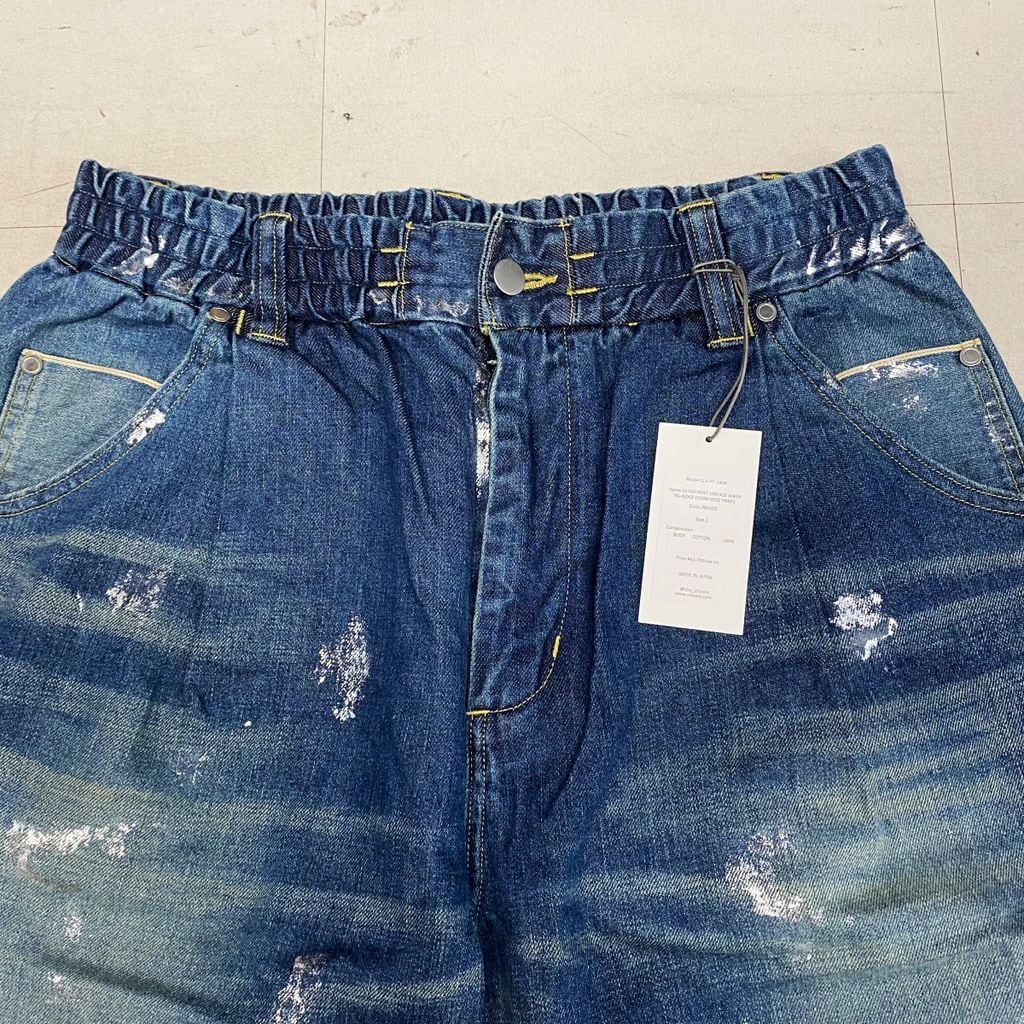 CLESSTE クレスト SILVER PRINT VINTAGE WASH SELVEDGE DENIM WIDE