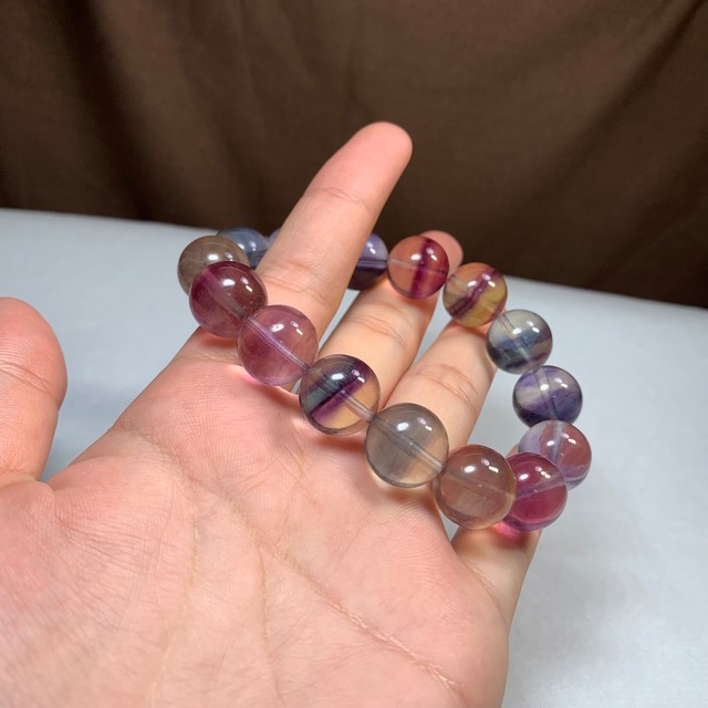 3.レア✩可愛いグラデーションフローライトブレスレット