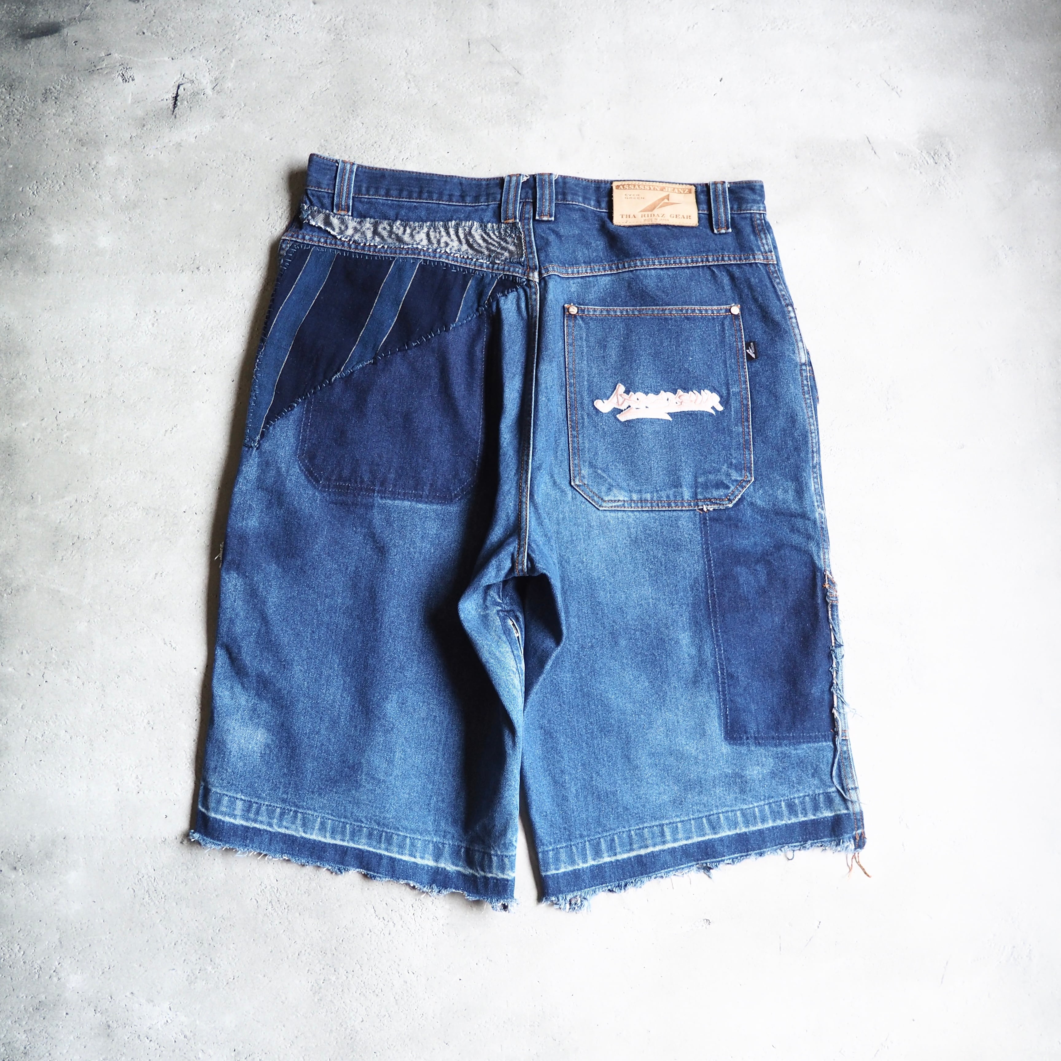 アサシンジーンズ ショーツ 38 ブラック オジロザウルス W42 ASSASSYN