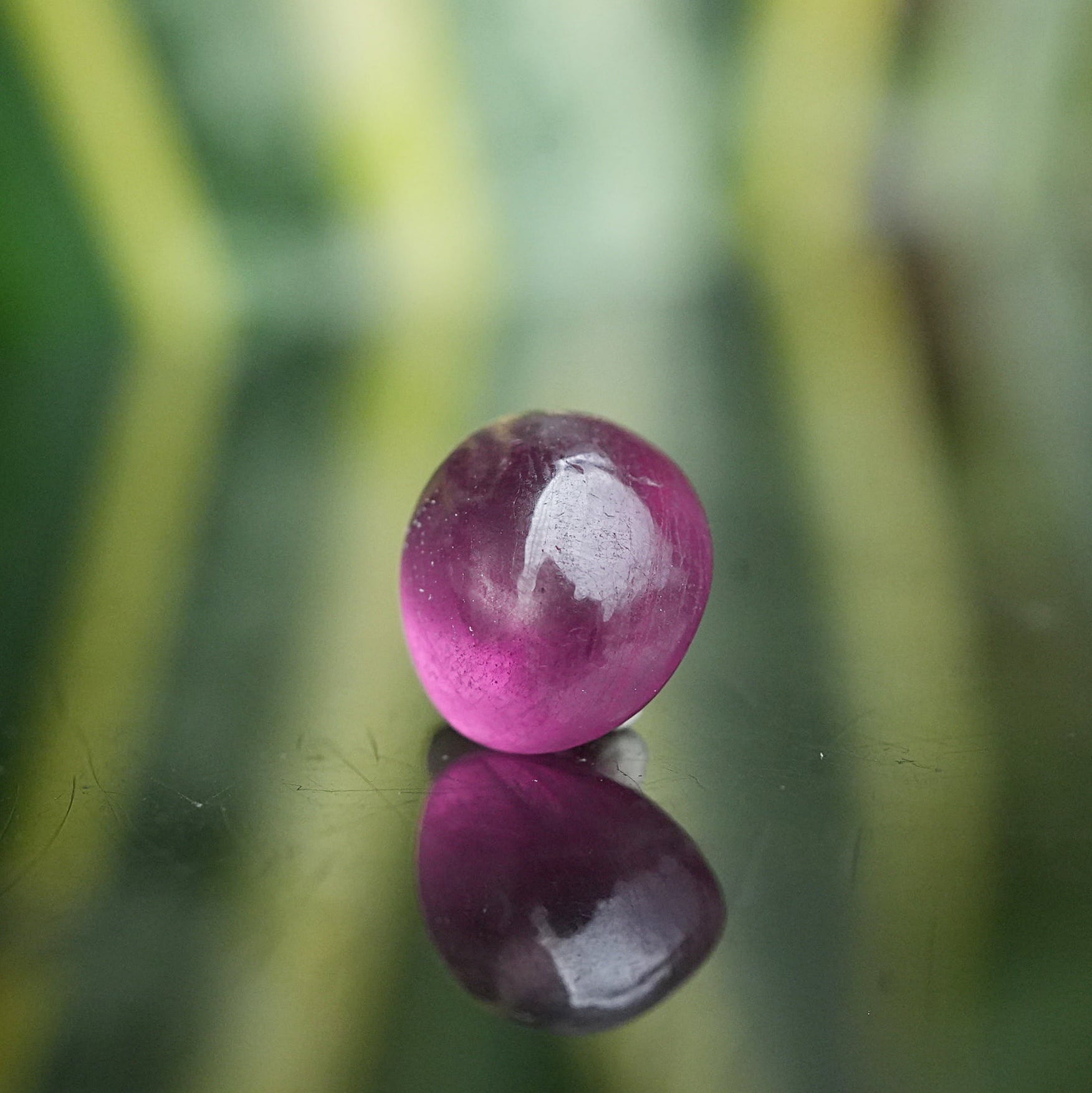 宝石ルース 『美しいクォーツのカービング』艶消し水晶コスモスシェープ7枚花びら！ 宝石ルース 『美しいクォーツのカービング』艶消し水晶コスモス