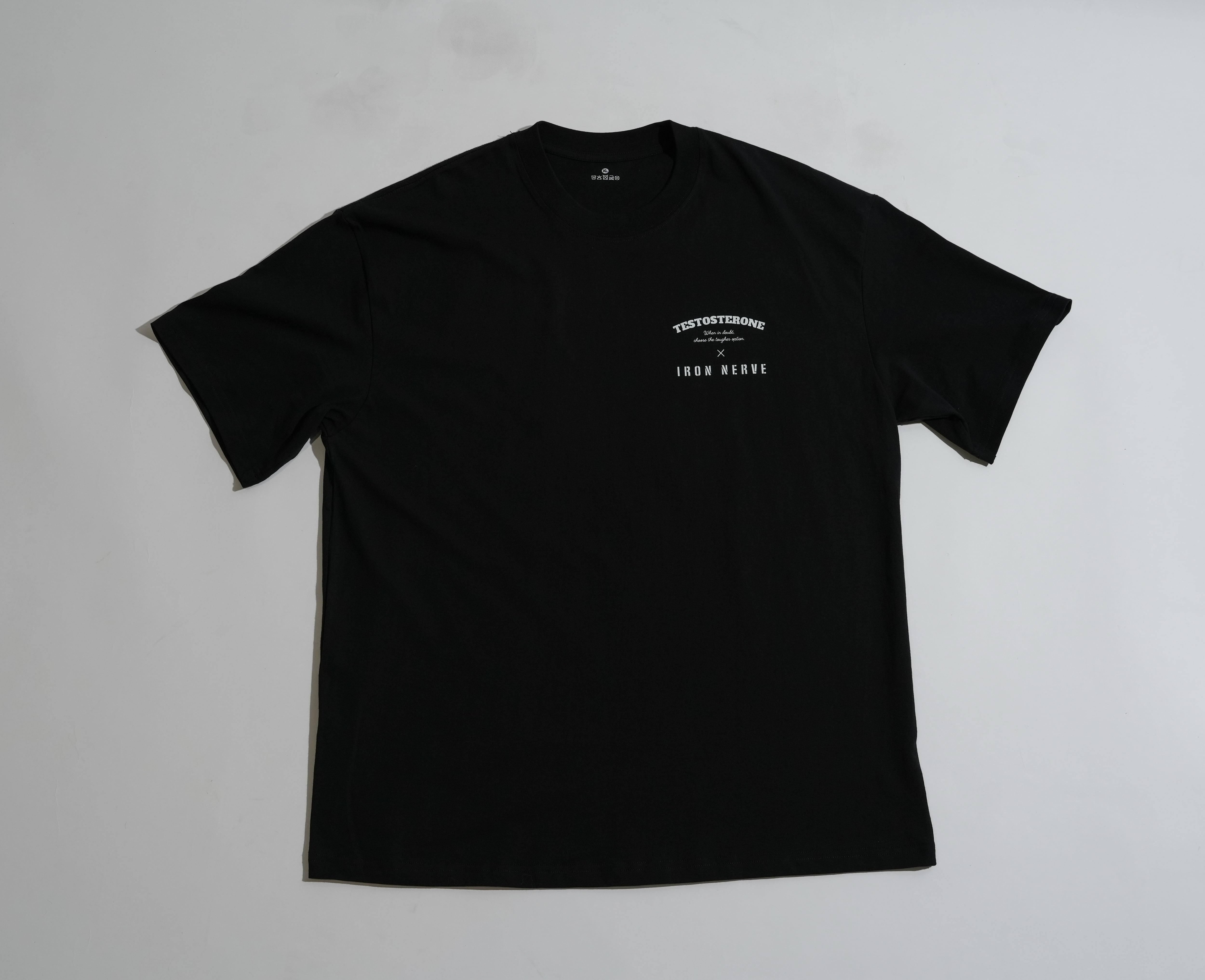 数量限定】IRON NERVE × TESTOSTERONE TEE(Black) | TESTOSTERONE