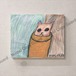アートパネル アートボード ファブリックパネル おしゃれ 【沖野あゆみ 筒の中の猫】 サイズ:F3(273mm×220mm) 壁掛け 絵 絵画 インテリア アートフレーム