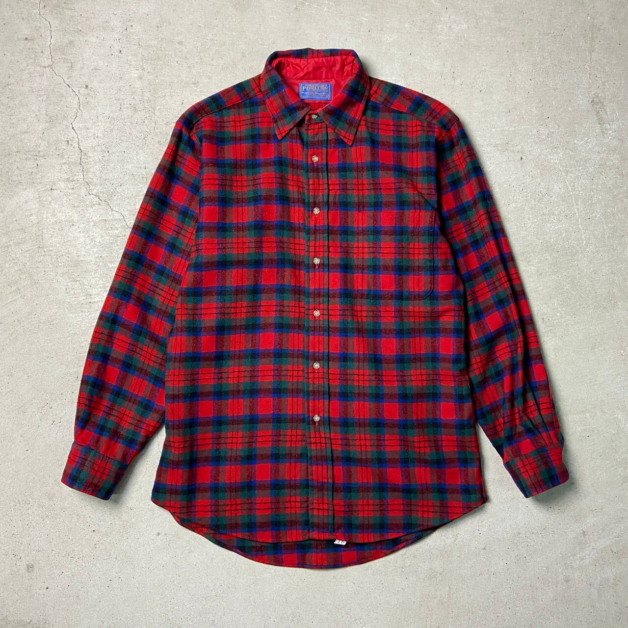 80年代 USA製 PENDLETON ペンドルトン ウールシャツ チェック柄 メンズ