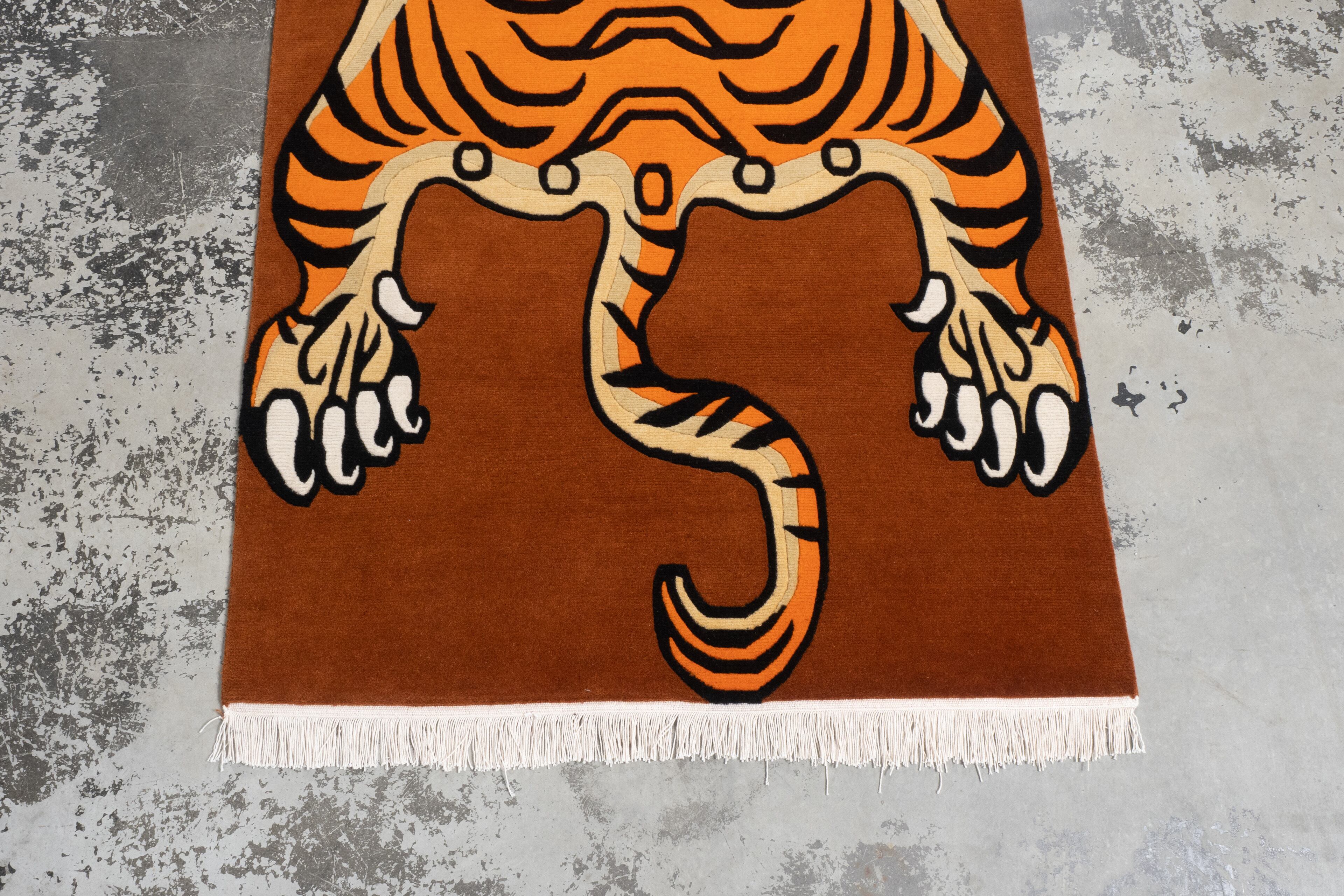 Tibetan Tiger Rug 《Lサイズ•ウール077》チベタンタイガーラグ