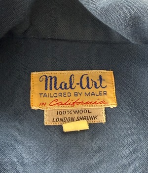 -Mal Art- Vintage 40-50s Opencollar Shirt