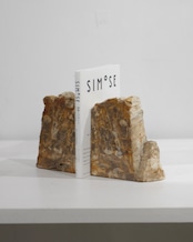 OAK Petrified Wood - Book End #007 ：Natural｜珪化木／一点もの／静かな重み