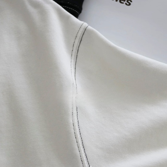 【ステッチデザイン長袖Tシャツ 】P00366