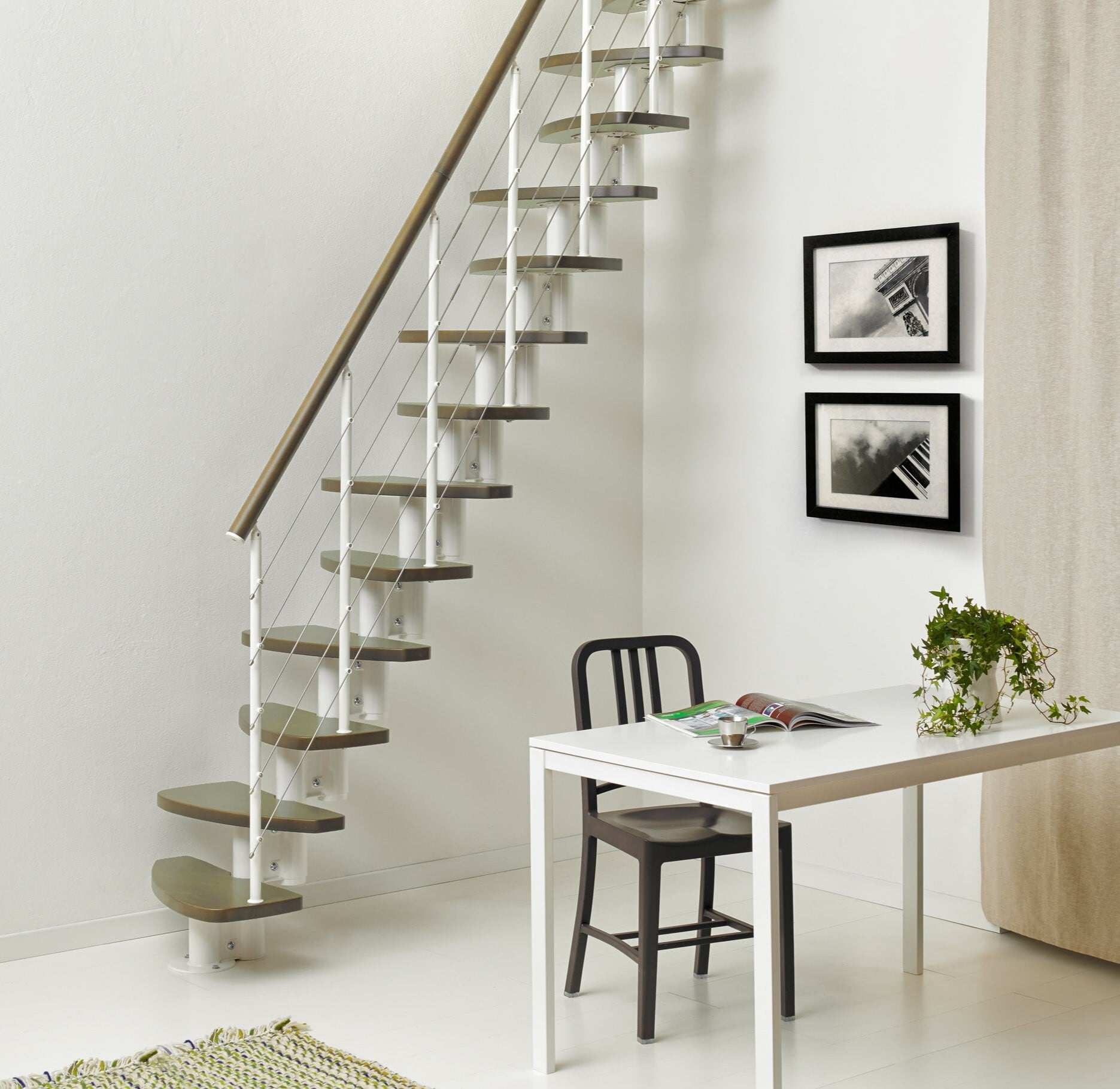 クリアランスセール】ロフト階段ZEN_ハバナダーク（標準キット