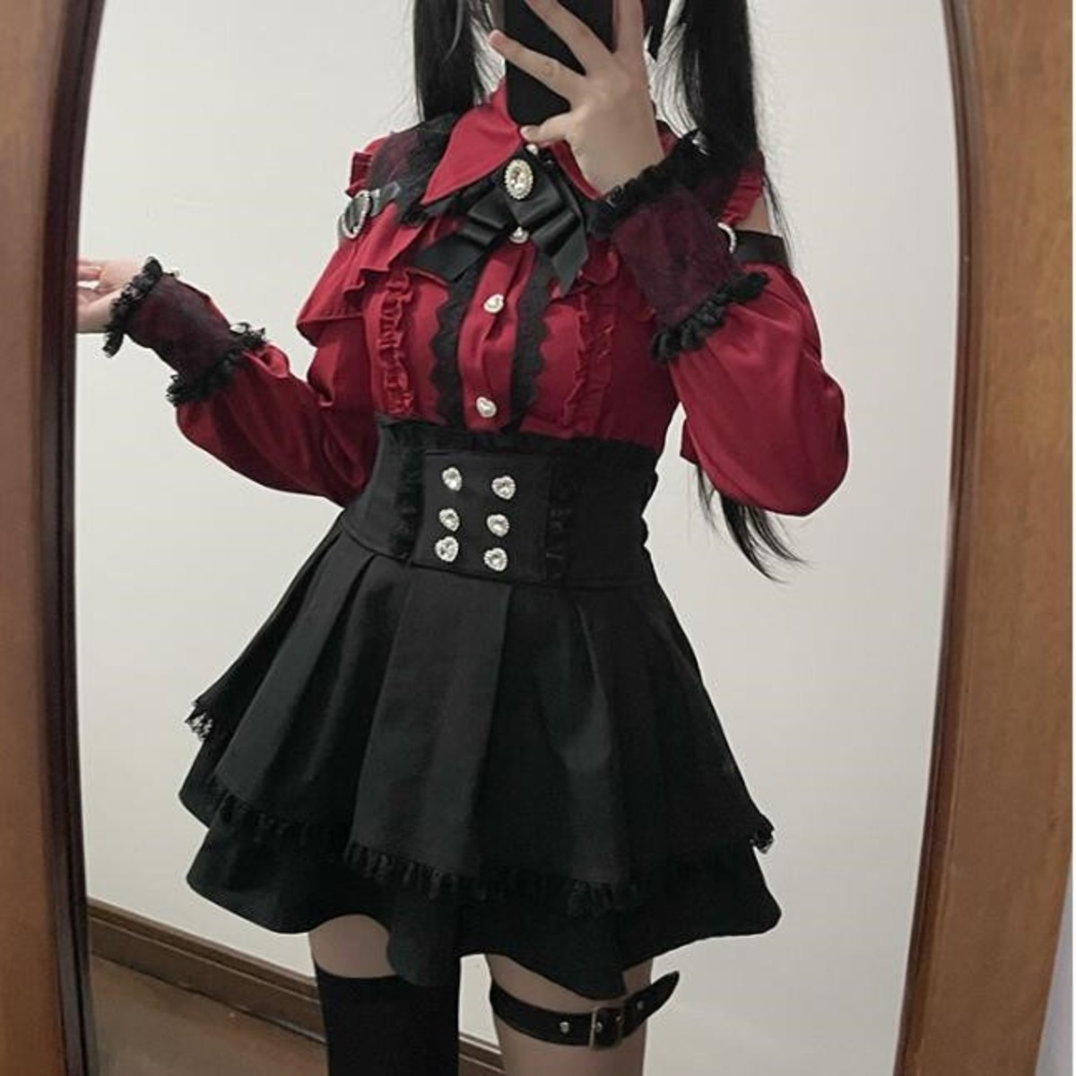 ゆめかわ♡全3カラー 地雷系オフショルセットアップ set8☆ | ゆめかわ 