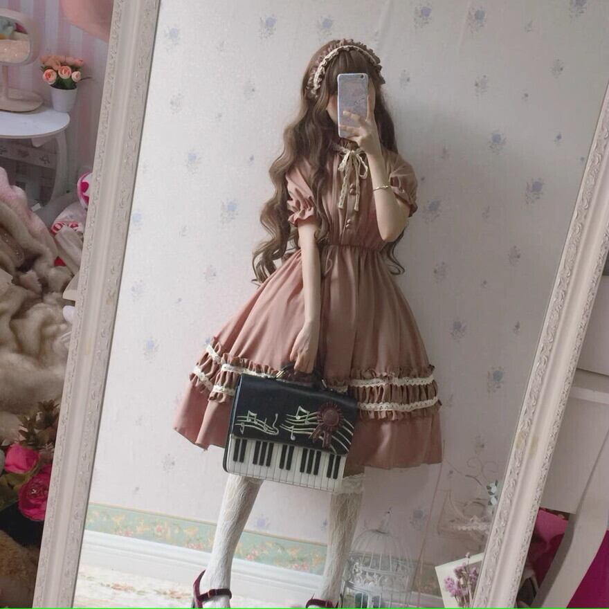 ソフトロリータ ワンピース 長袖 ガーリー 甘め lolita｜SEASONZ