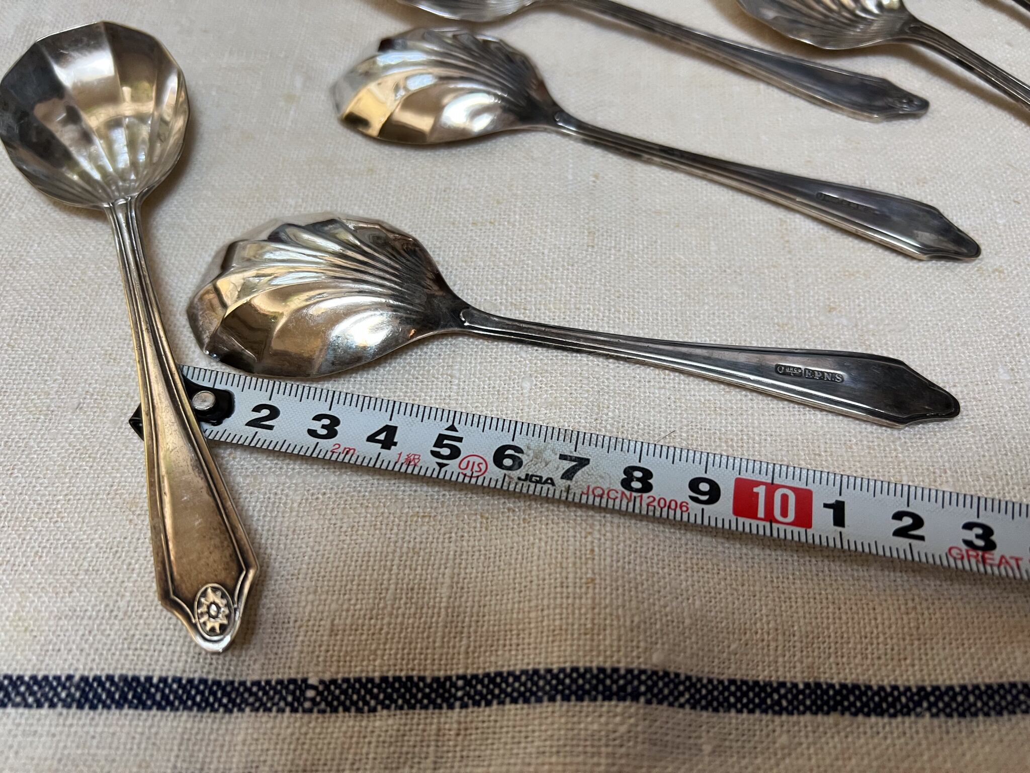 シェル型スプーン フランスアンティーク 銀メッキ ヴィンテージ