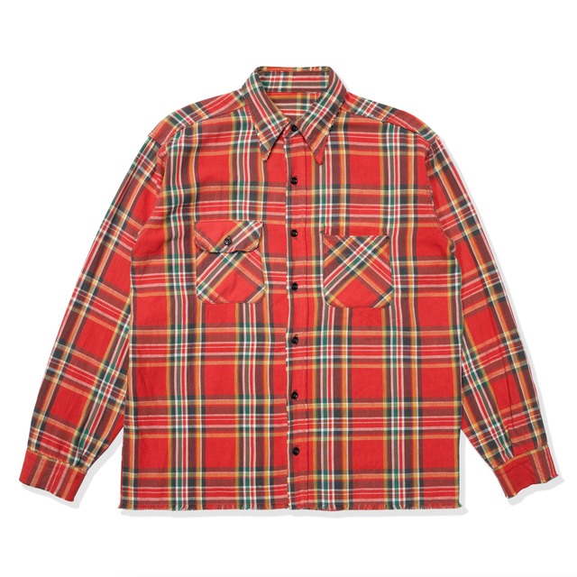 Vintage flannel check shirt 〈benjamin custom〉