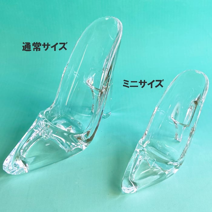 アクリル製 ハイヒール ミニサイズ クリア フラワーベース 透明 靴