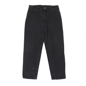 Levi's 550 black denim pants Orange Tab W38/L30 USA製 オリジナルレングス /90's リーバイス サルファ ブラック デニムパンツ