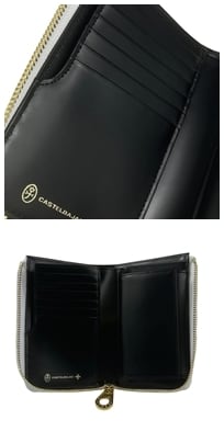 カステルバジャック シテ セミラウンド財布 089652 ブラック カステルバジャック シテ セミラウンド財布 089652 ブラック｜カステル