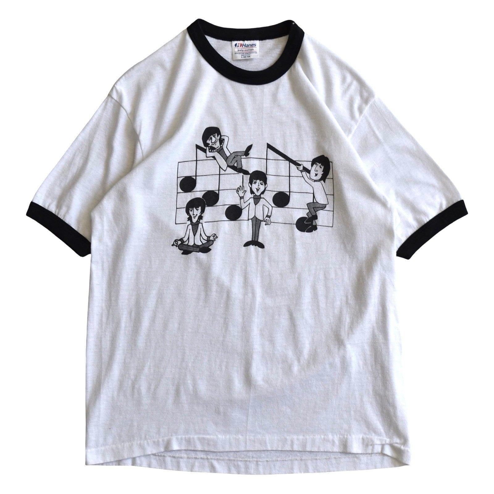 ビンテージ ビートルズ リンガーネック プリント Tシャツ / vintage