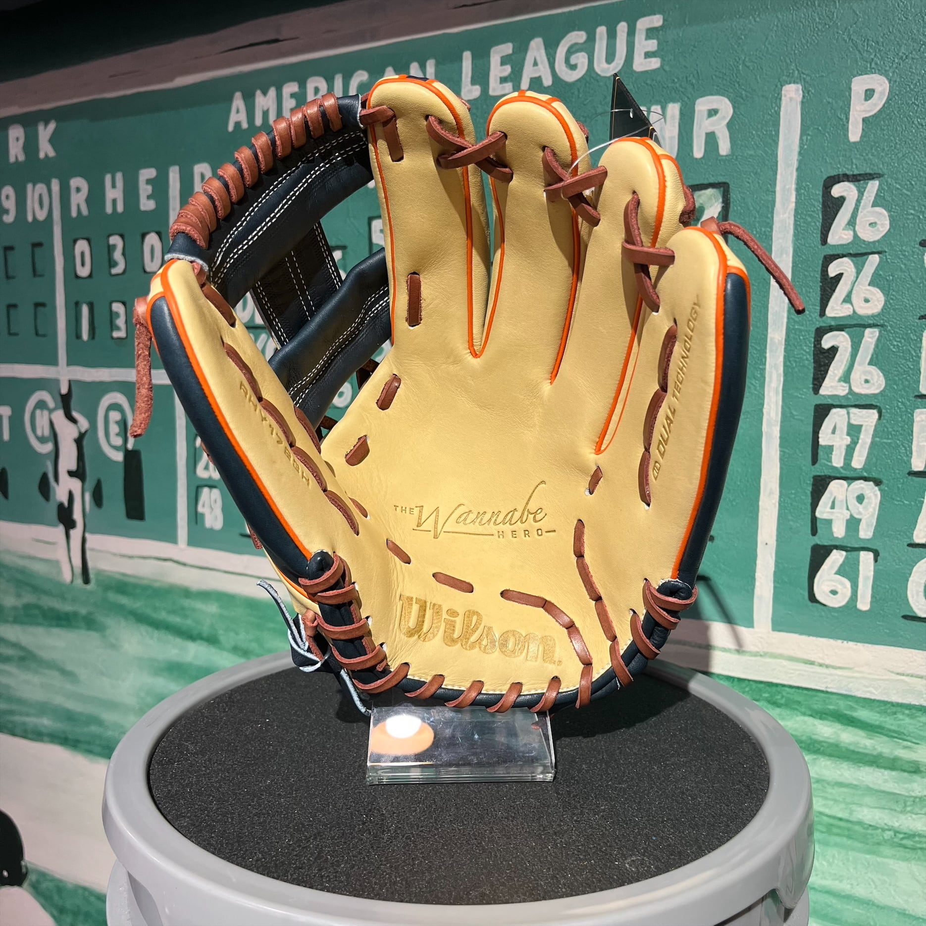Wilson ウイルソン 軟式グラブ 内野手用 W/H 1723型 ブロンド ネイビー