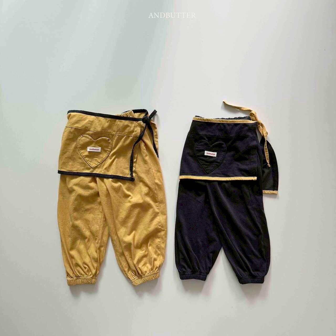【予約】and butter / apron pants