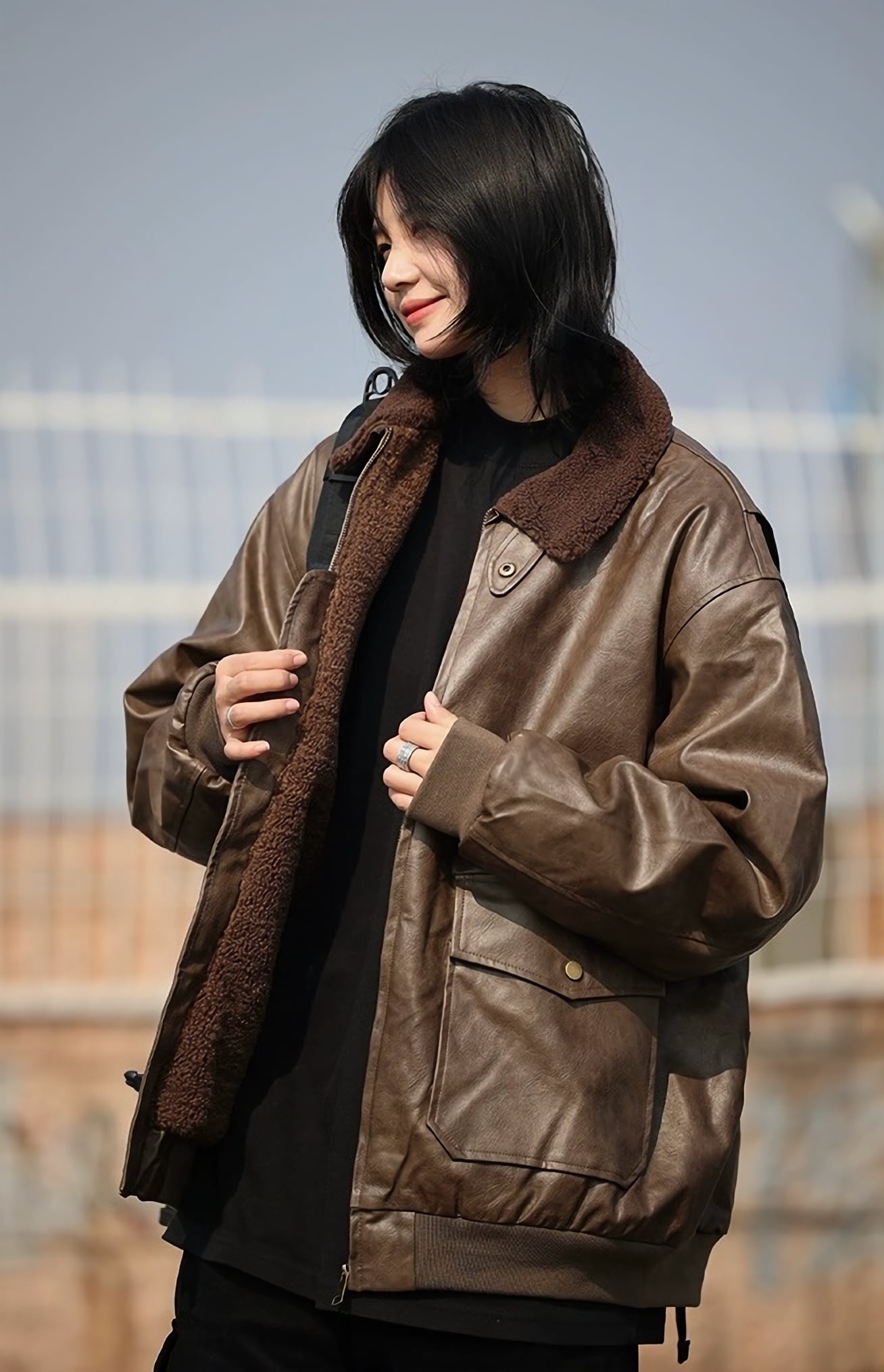 レザーフライトジャケット / Leather Flight Jacket